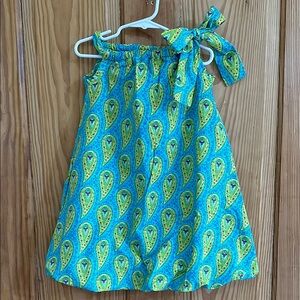 Handmade Vibrant Paisley Pillowcase Dress
